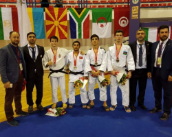 Yeniyetmə cüdoçularımız Tunisdə 15 medal qazanıblar