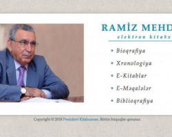 Prezident Kitabxanasının “Ramiz Mehdiyev. Elektron kitabxana” layihəsi istifadəyə verilib