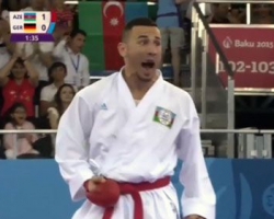 Azərbaycanlı karateçi Niyazi Əliyev bürünc medal qazanıb - VİDEO