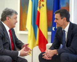 İspaniyanın yeni Baş nazirinin ilk qonağı Ukrayna prezidenti olub