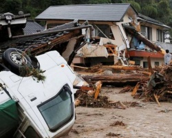 Yaponiyanın cənub-qərbində leysan yağışlar nəticəsində 18 nəfər həlak olub