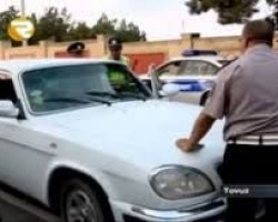 Maşını yol polisinin üstünə sürdülər - Tovuzda reyd (VİDEO)