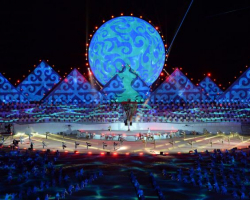 Qırğızıstanda üçüncü Dünya Köçəri Oyunlarının rəsmi açılış mərasimi olub (FOTO)