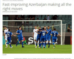 FIFA-nın saytında futbol üzrə Azərbaycan millisinin uğurlu çıxışına dair məqalə yerləşdirilib