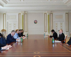 Prezident İlham Əliyev Xorvatiya Baş nazirinin müavini ilə görüşüb