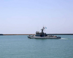 Qazaxıstan hərbi gəmisi Bakı limanını tərk edib