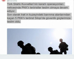 İraqdan qaçan 5 terrorçu Türkiyəyə təslim olub