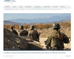 “Eurasia News” portalı Azərbaycan əsgərinin cəsədinin ermənilər tərəfindən təhqir olunmasından yazır