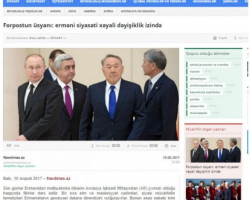 Forpostun üsyanı: erməni siyasəti xəyali dəyişiklik izində