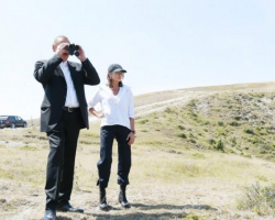 Prezident İlham Əliyev və birinci xanım Mehriban Əliyeva Şamaxı Safari Parkında olublar (FOTO)