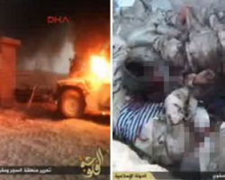 İŞİD -in 251 əsgəri  öldürdüyü qanlı basqının görüntüləri – Uşaqlara qadağandır