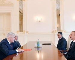 Prezident İlham Əliyev Rusiyanın daxili işlər nazirini qəbul etdi 