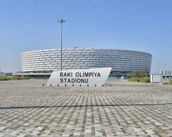 UEFA nümayəndələri Bakı Olimpiya Stadionunun vəziyyətinə ən yüksək qiymət veriblər