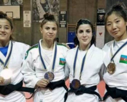 Qadın cüdoçularımız Rumıniyada Avropa açıq kubokunda 4 medal qazanıblar
