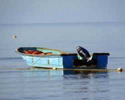 Güclü külək balıqçıların qayığını aşırdı, adada qaldılar