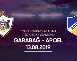 “Qarabağ” Kiprin APOEL klubu ilə cavab matça çıxacaq