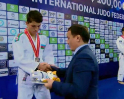 Erməniyə qalib gələn cüdoçumuz dünya birinciliyinin gümüş medalını qazanıb