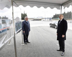 Prezident İlham Əliyev Bakı-Sumqayıt yolunun genişləndirilməsi çərçivəsində görülən işlərlə tanış olub - YENİLƏNİB