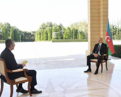 Prezident İlham Əliyev CNN-Türk telekanalına müsahibəsində Rusiya, İran və ABŞ-ın mövqeyini şərh edib