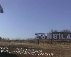 Müdafiə Nazirliyi Zəngilan rayonunun Mincivan qəsəbəsinin videogörüntülərini yayıb