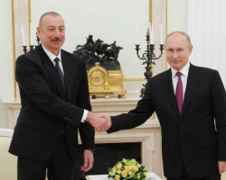 Azərbaycan Prezidenti İlham Əliyev və Rusiya Prezidenti Vladimir Putinin ikitərəfli görüşü olub 